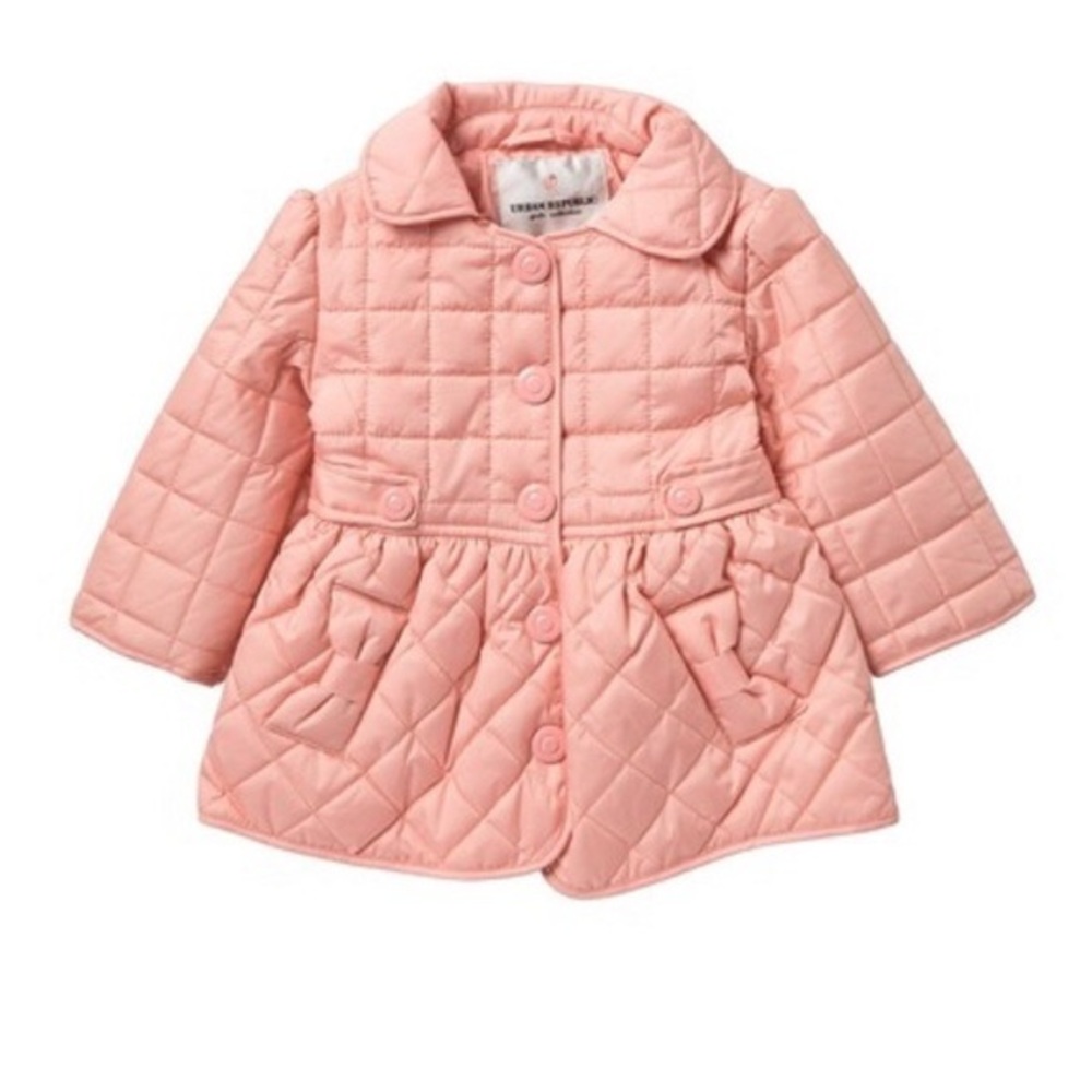 Blush Pink Urban Republic Quilted Jacket Sz 18M